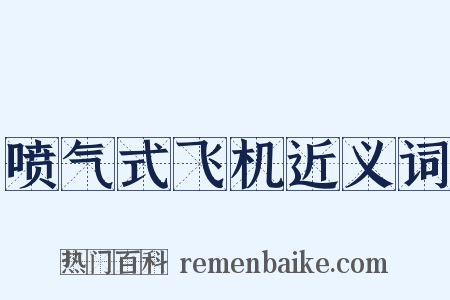 喷气式飞机近义词是什么意思的图片